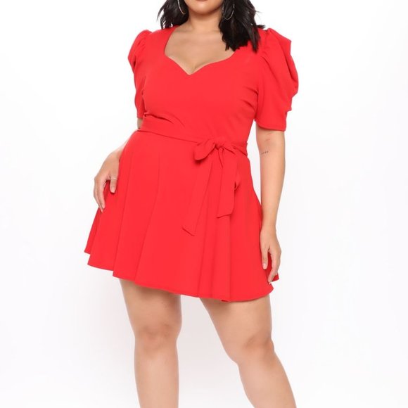 Brand New Red Plus Size Romper - Picture 2 of 6